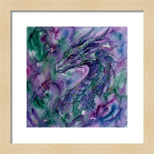 Majestic Dragon In Watercolor