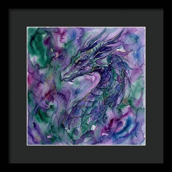 Majestic Dragon In Watercolor