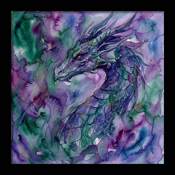 Majestic Dragon In Watercolor