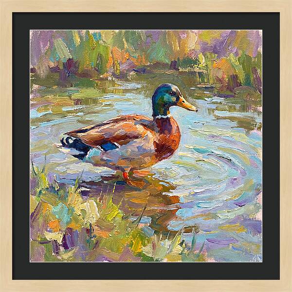 Majestic Duck In Tranquil Waters