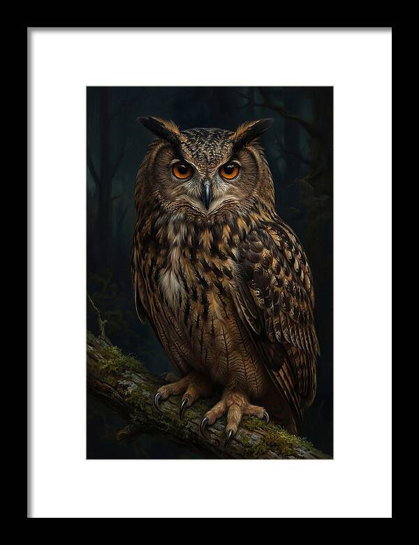 Majestic Eagle Owl In Serenity