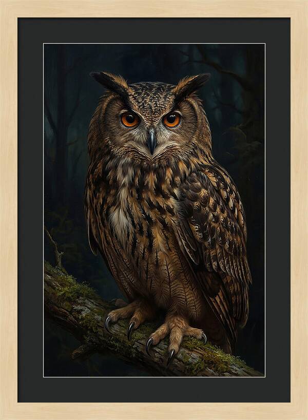 Majestic Eagle Owl In Serenity