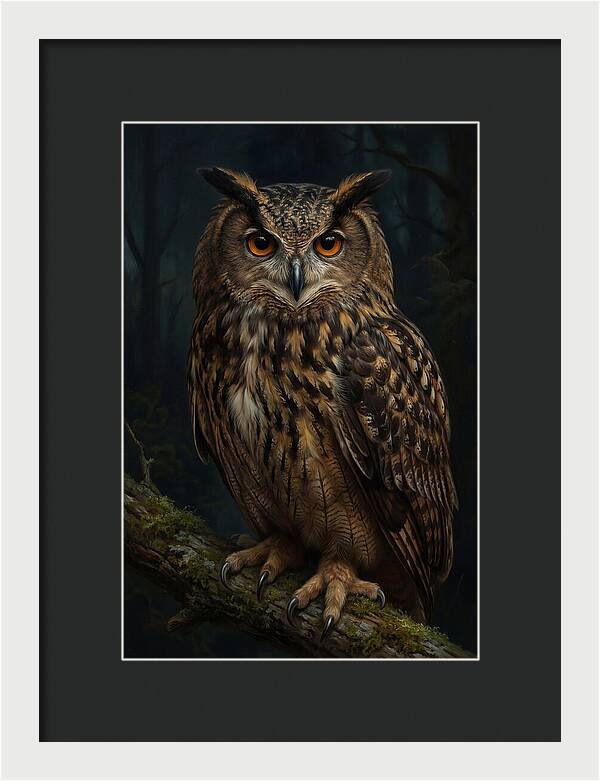 Majestic Eagle Owl In Serenity