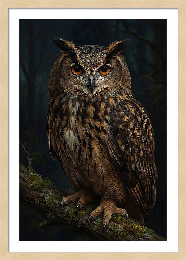 Majestic Eagle Owl In Serenity