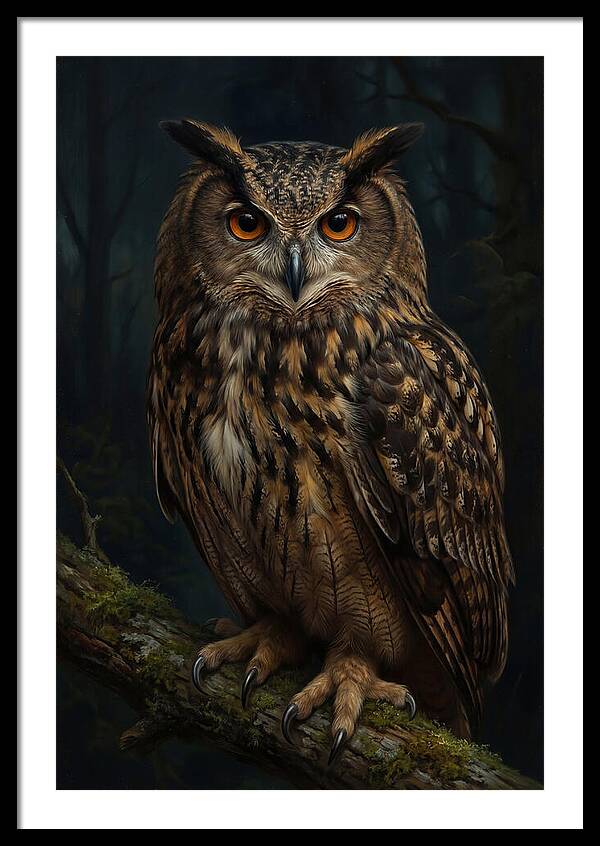 Majestic Eagle Owl In Serenity
