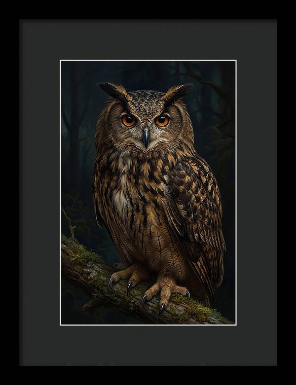 Majestic Eagle Owl In Serenity