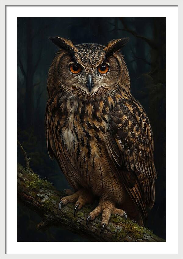 Majestic Eagle Owl In Serenity