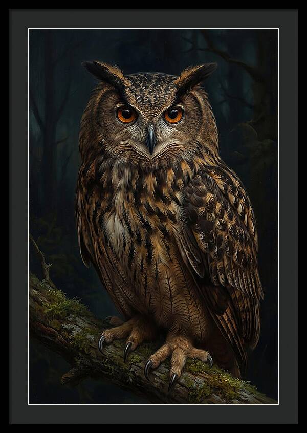 Majestic Eagle Owl In Serenity