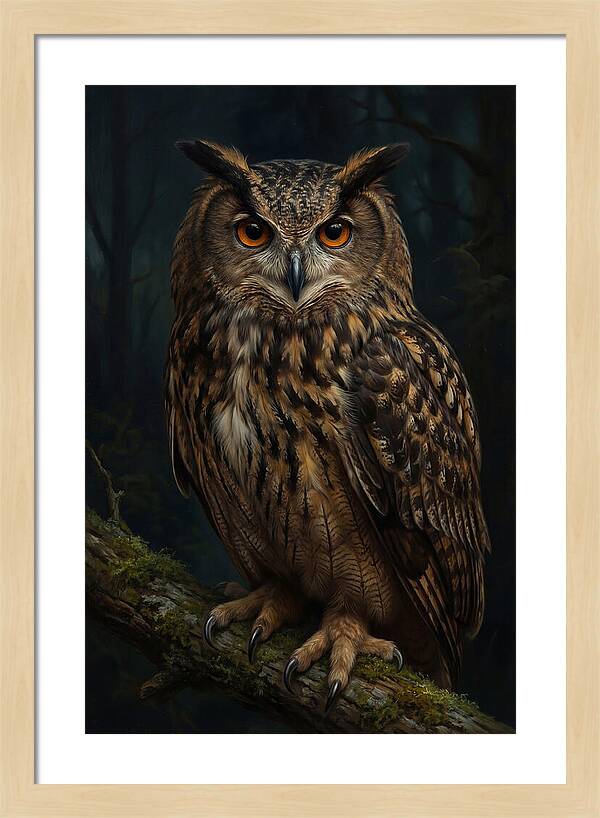 Majestic Eagle Owl In Serenity