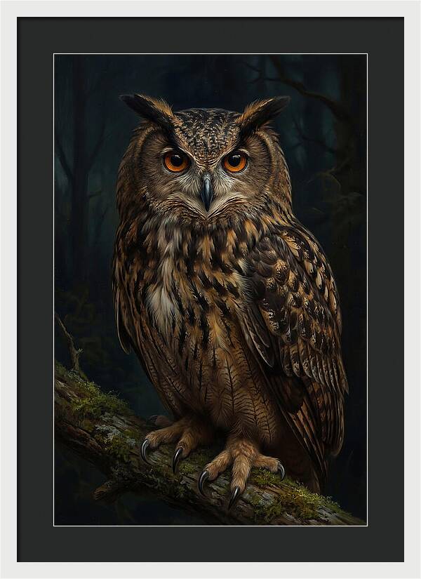 Majestic Eagle Owl In Serenity