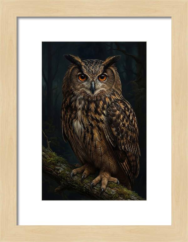 Majestic Eagle Owl In Serenity