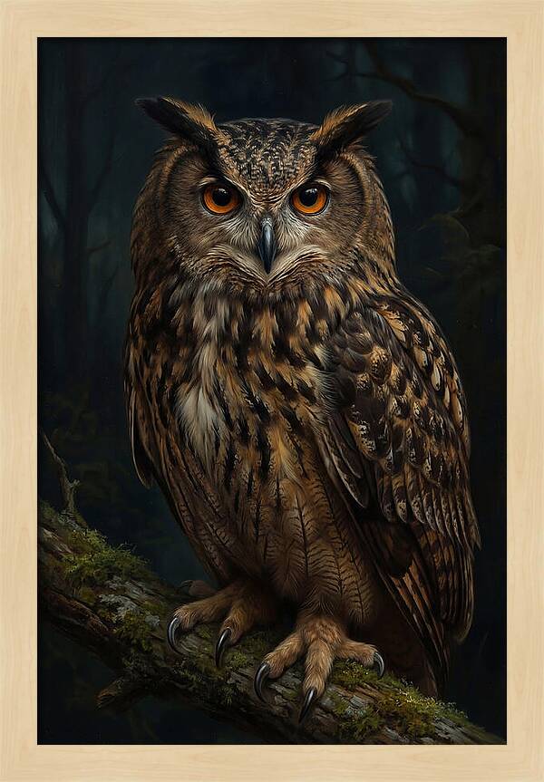 Majestic Eagle Owl In Serenity