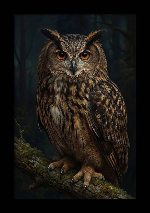 Majestic Eagle Owl In Serenity