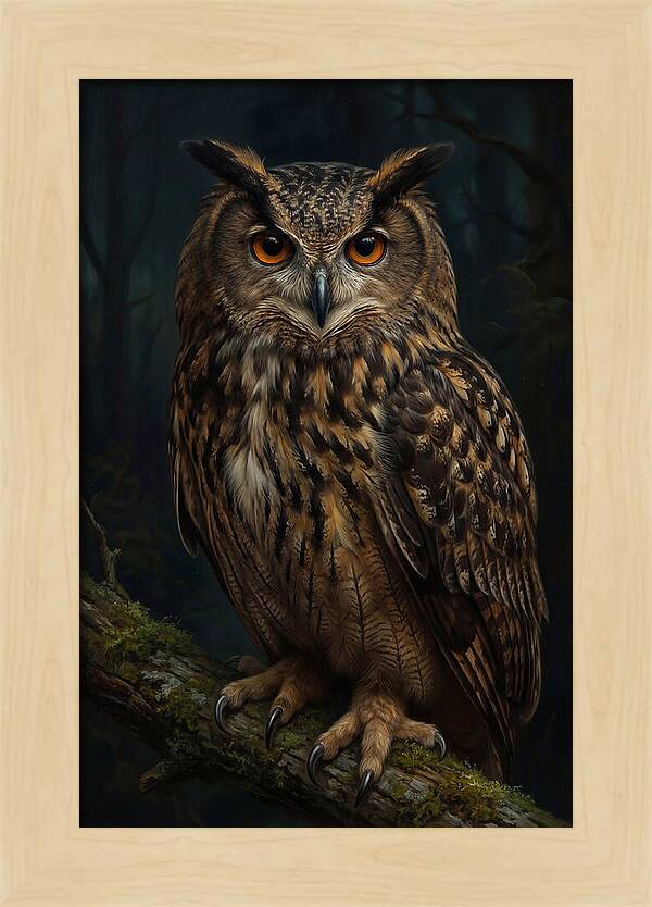 Majestic Eagle Owl In Serenity