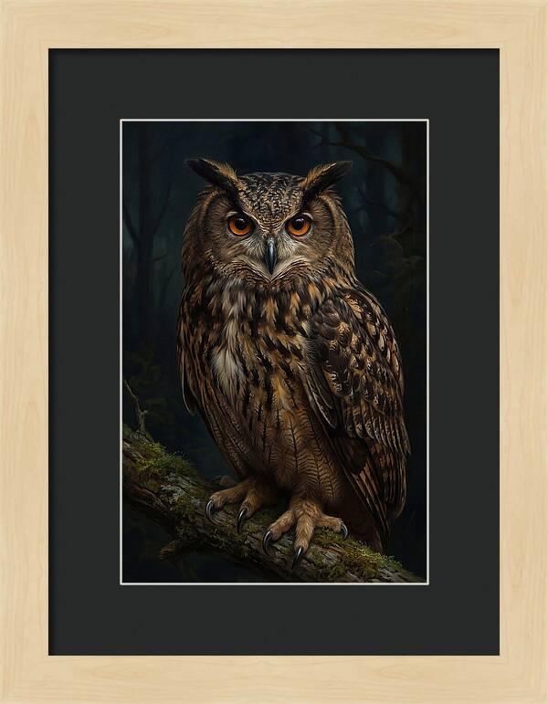 Majestic Eagle Owl In Serenity