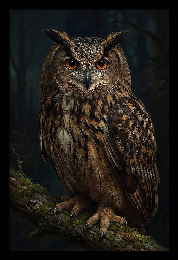 Majestic Eagle Owl In Serenity