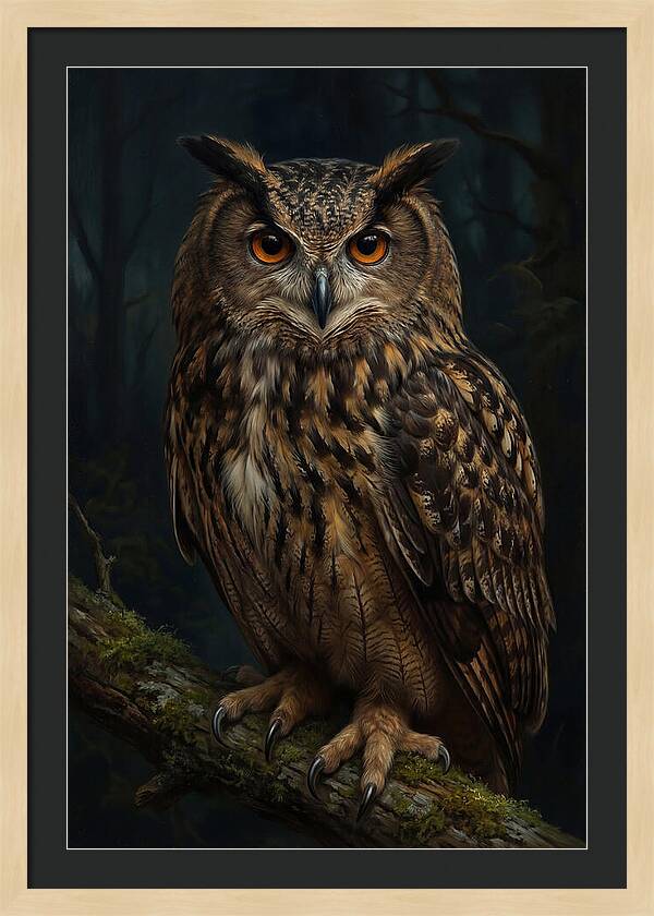 Majestic Eagle Owl In Serenity