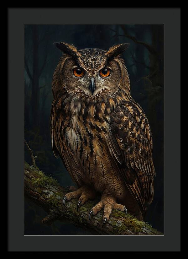 Majestic Eagle Owl In Serenity