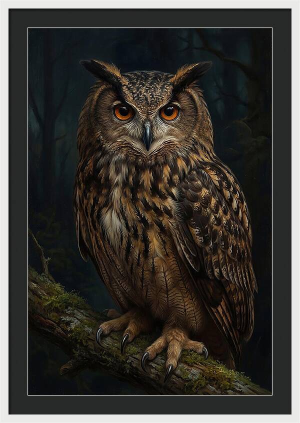 Majestic Eagle Owl In Serenity