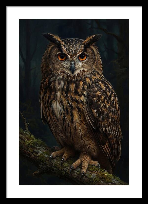 Majestic Eagle Owl In Serenity