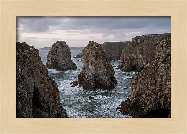 Majestic Elegug Stacks Along The Coast