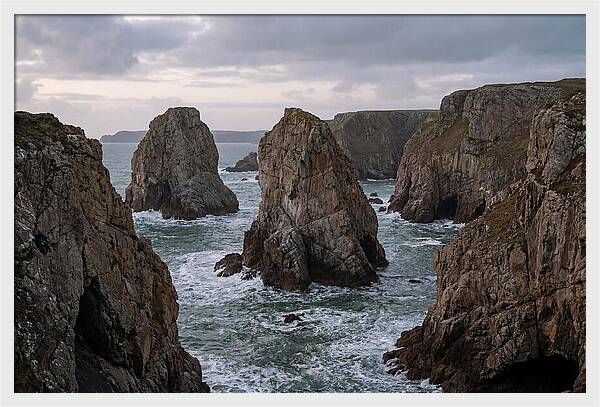 Majestic Elegug Stacks Along The Coast