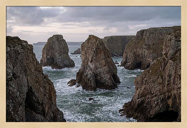 Majestic Elegug Stacks Along The Coast