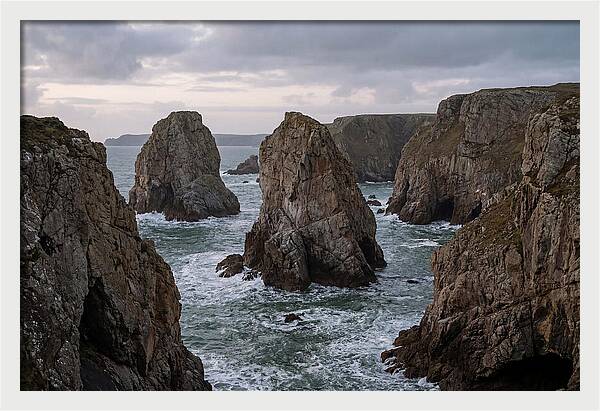 Majestic Elegug Stacks Along The Coast