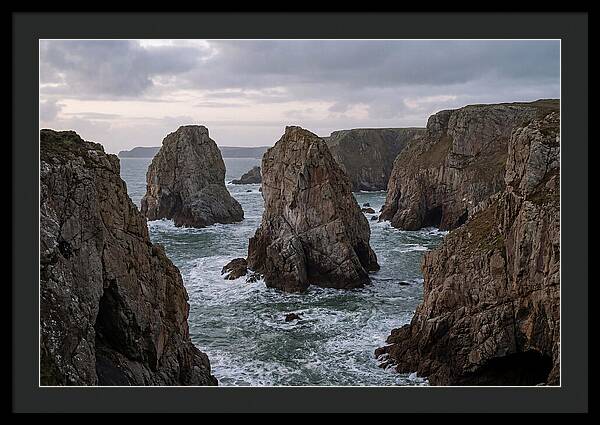 Majestic Elegug Stacks Along The Coast