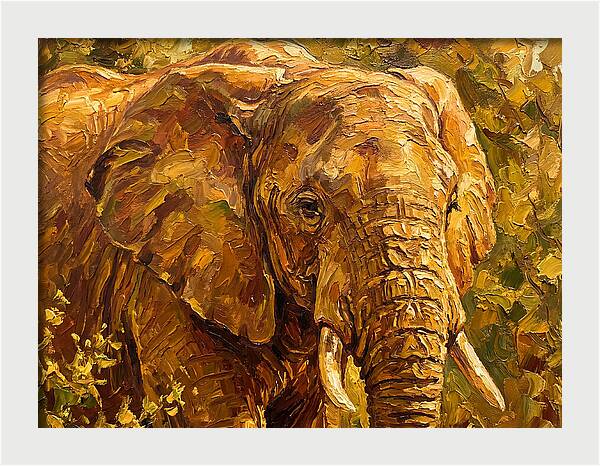 Majestic Elephant In Nature