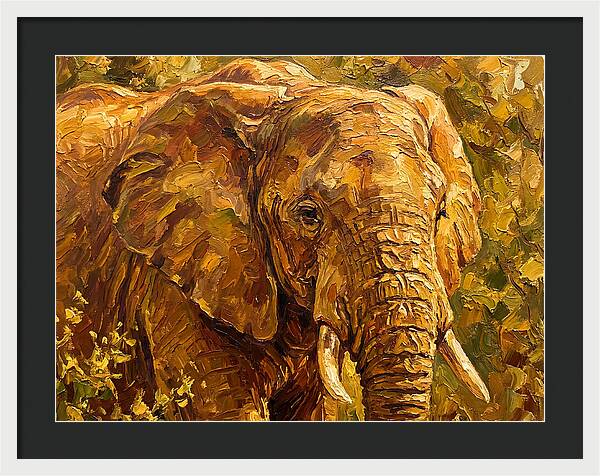 Majestic Elephant In Nature
