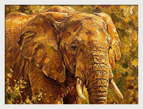 Majestic Elephant In Nature