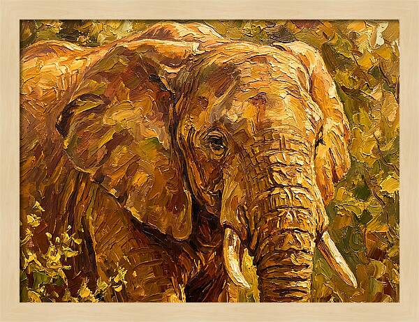 Majestic Elephant In Nature