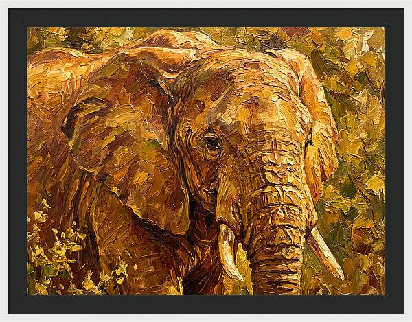 Majestic Elephant In Nature