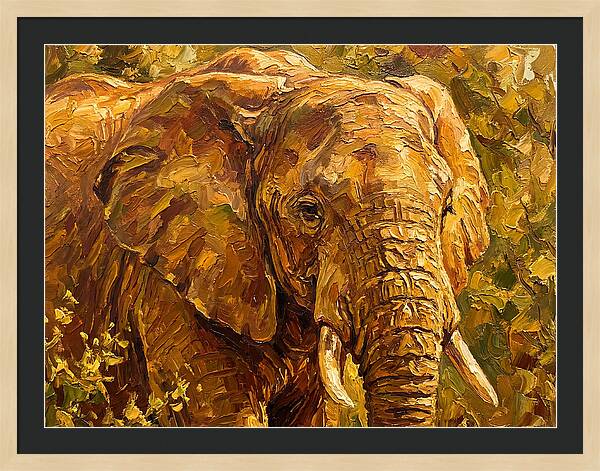 Majestic Elephant In Nature