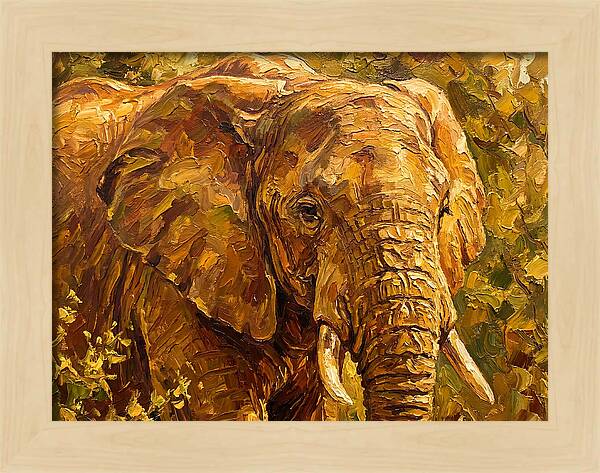 Majestic Elephant In Nature