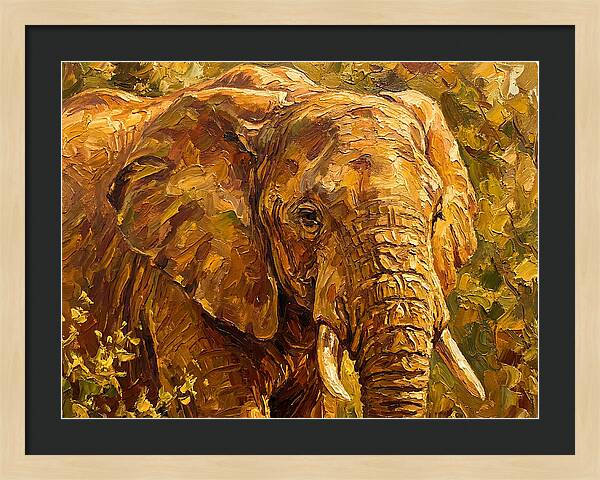 Majestic Elephant In Nature