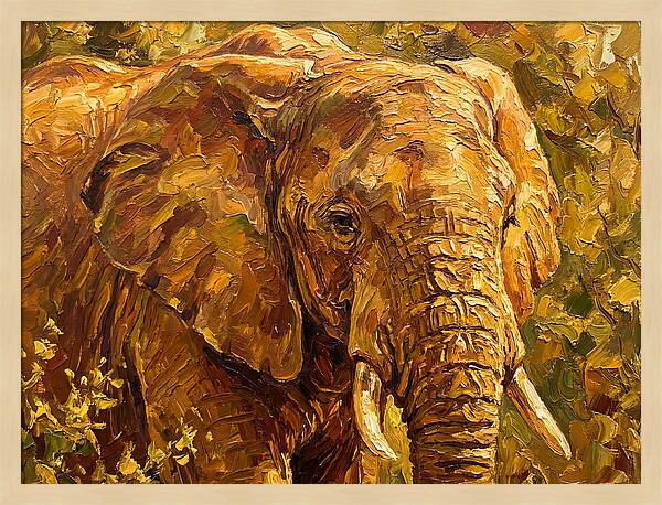 Majestic Elephant In Nature