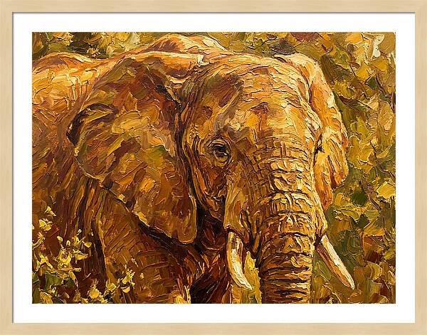 Majestic Elephant In Nature