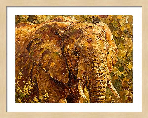 Majestic Elephant In Nature