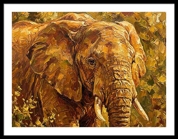 Majestic Elephant In Nature