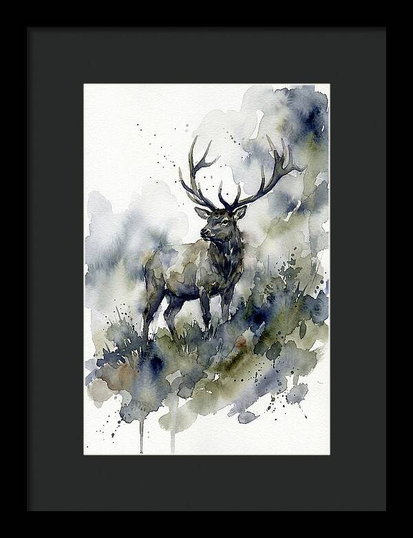 Majestic Elk In Watercolor