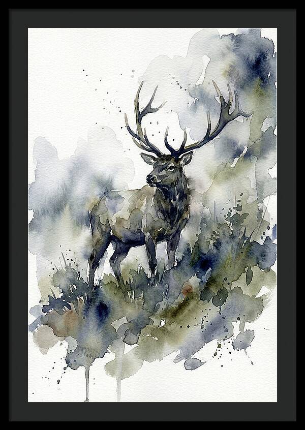 Majestic Elk In Watercolor