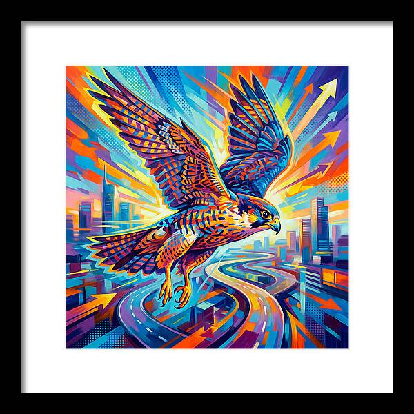 Majestic Falcon Soaring High