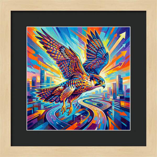 Majestic Falcon Soaring High