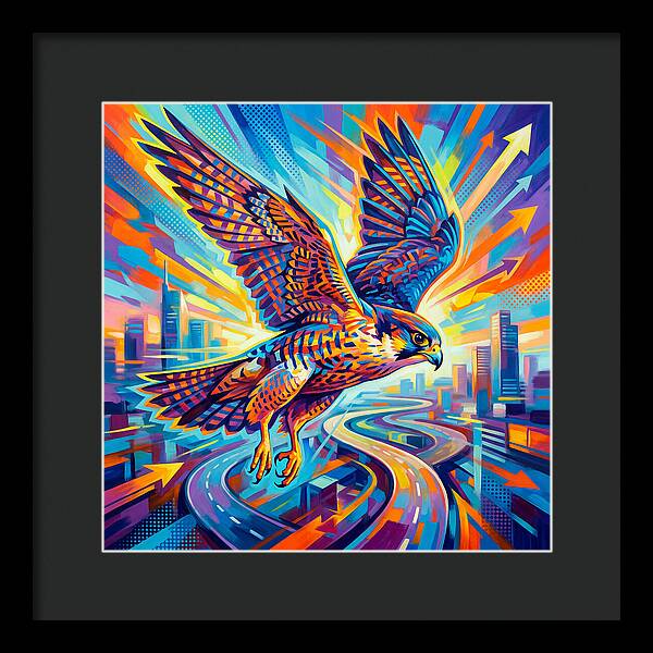 Majestic Falcon Soaring High