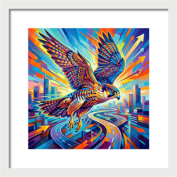 Majestic Falcon Soaring High