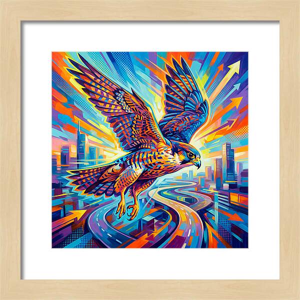 Majestic Falcon Soaring High
