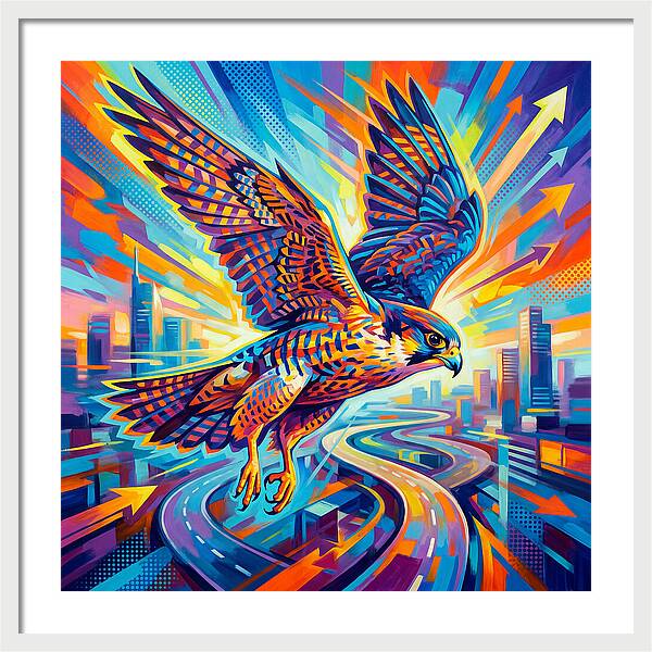 Majestic Falcon Soaring High