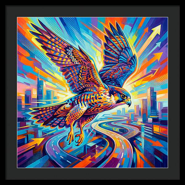 Majestic Falcon Soaring High